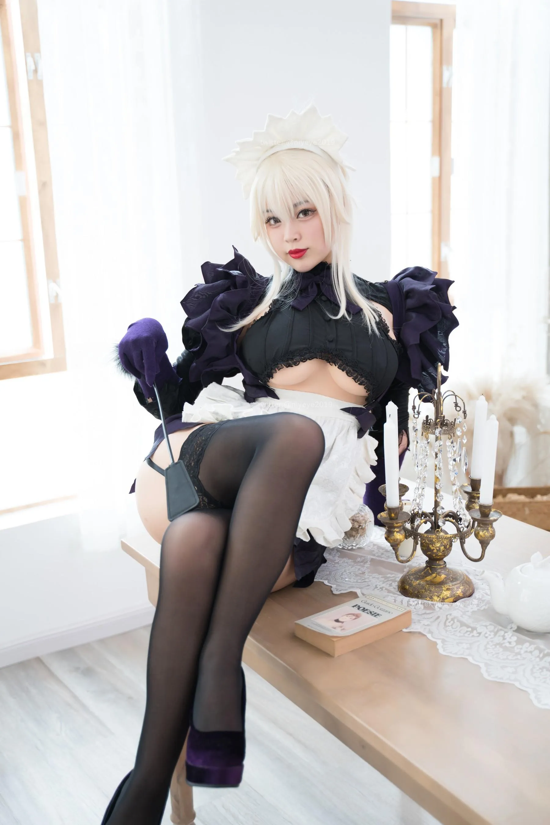 白烨 – NO.53 黑枪呆女仆 [51P]插图8